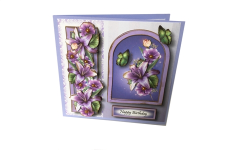 Floral Arched Frame Bumper Kit 3 by Debbie Bastian
