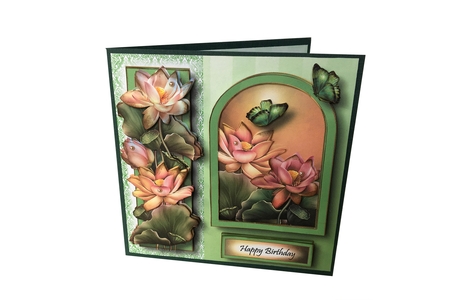 Floral Arched Frame Bumper Kit 3 by Debbie Bastian