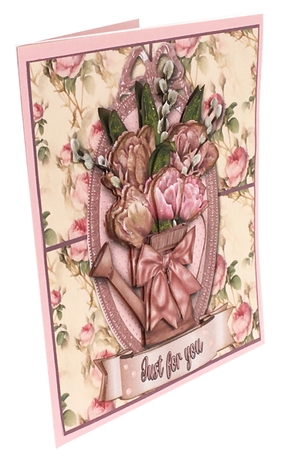 Tulips & Roses - Multi Occasions Card by Debbie Bastian