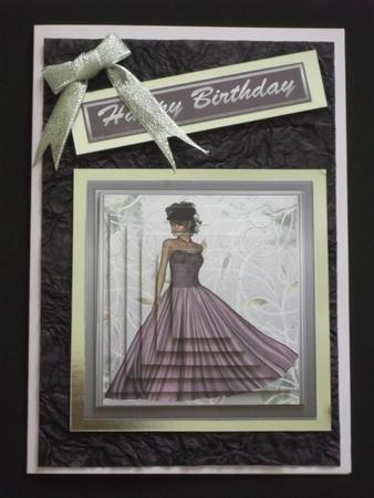 Lady in Mauve Pyramid by Margaret Gordon