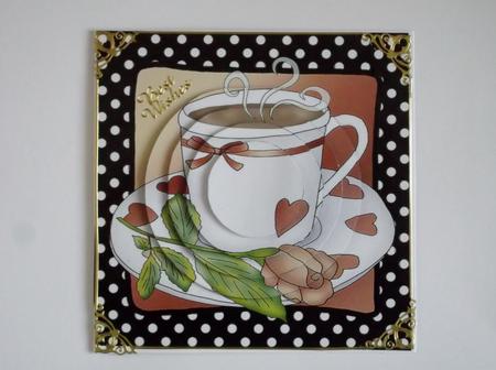 Time for Tea Circle Pyramage Topper by Margaret Gordon
