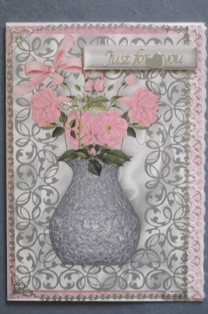 Pretty Flower Toppers in Vases and Silver Filigree Frames Featured Gallery Photo