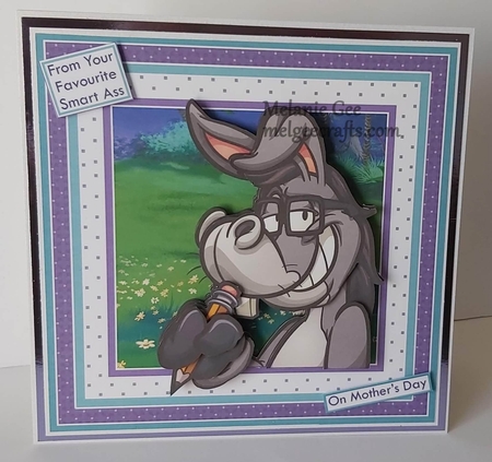 FAVOURITE SMART ASS 7.5 Decoupage Card Kit by Melanie Gee