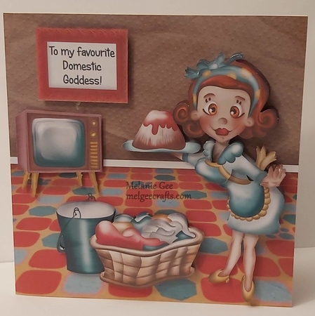 Domestic Goddess Mega Decoupage 8x8 Mini Kit 3 by Melanie Gee