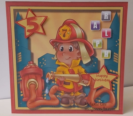 Little Fire Fighter at the Ready by Melanie Gee