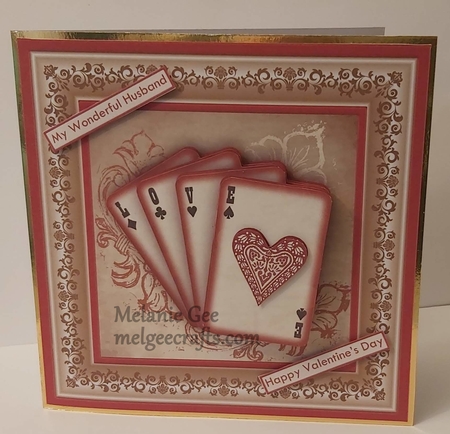 Love Playing Cards 8x8 Decoupage Mini Kit by Melanie Gee