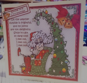 7x7 Stella feels old at Christmas mini kit by Melanie Gee