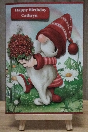 Valentines Day Gnome Flowers by Amanda Cousins