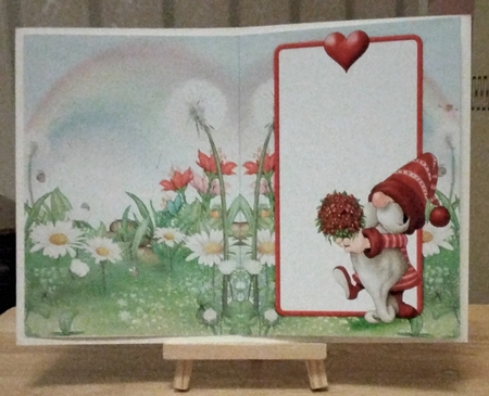 Valentines Day Gnome Flowers Insert by Amanda Cousins