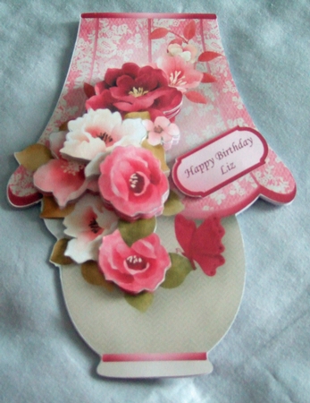 Pink and Burgundy Cluster - Lamp Card Mini Kit by Amanda Cousins