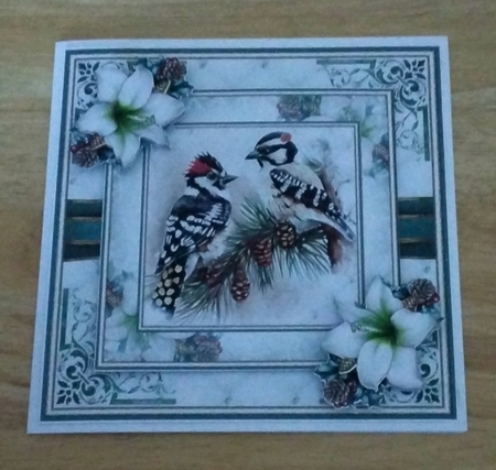 Christmas Woodpecker Mini Page Kit by Amanda Cousins