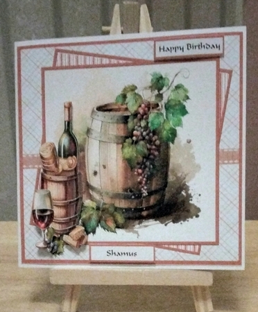 A good bottle of red wine 7x7 by Amanda Cousins