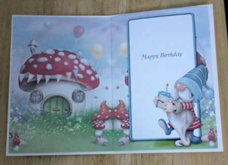 Birthday Gnome (Blue) Insert by Amanda Cousins