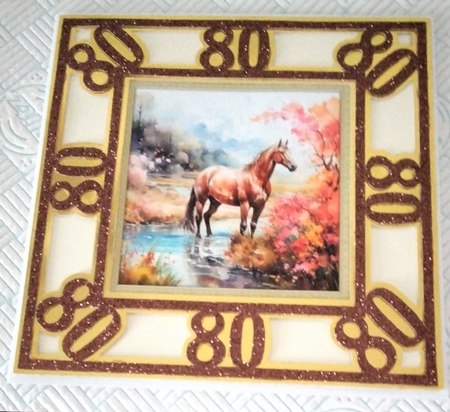 8x8 Mini Kit, Horse at The Riverbank by Amanda Cousins
