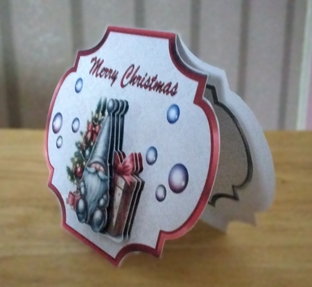 Gnome for Christmas - 2 Page Shaped card mini kit. by Amanda Cousins