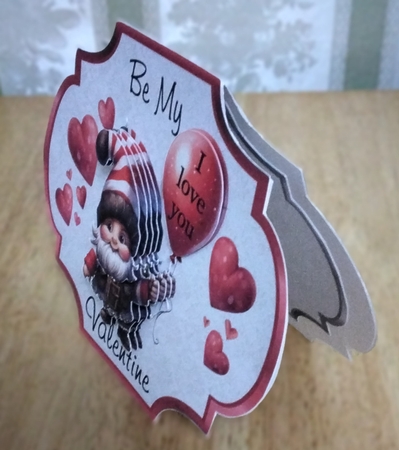 Valentine Gnomes 2 Male - 2 Page Shaped card mini kit. by Amanda Cousins