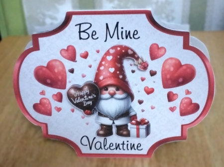 Valentine Gnomes 3 Male - 2 Page Shaped card mini kit. by Amanda Cousins
