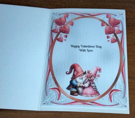 Matching insert sheet for the design sheet - Valentine Gnomes Couples 2 by Amanda Cousins