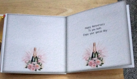 Matching insert sheet for the design sheet - Champers and Roses by Amanda Cousins