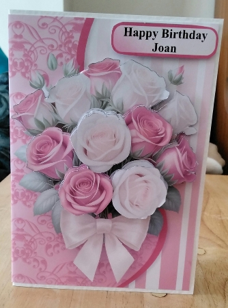 Bunch of Roses - 5 x 7 Decoupage Card Mini Kit by Amanda Cousins