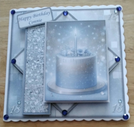 Blue 18 Birthday Cake Mini-Kit (requested) by Amanda Cousins