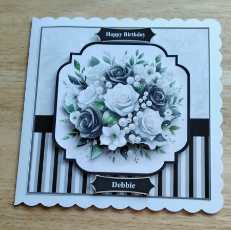 Black and white roses by Amanda Cousins