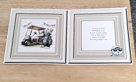 Golfer 7 x 7 Card by request by Amanda Cousins