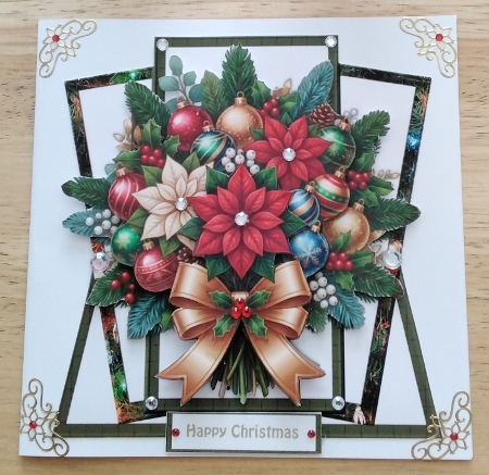 Shaped Card Topper   Beautiful Christmas by Amanda Cousins