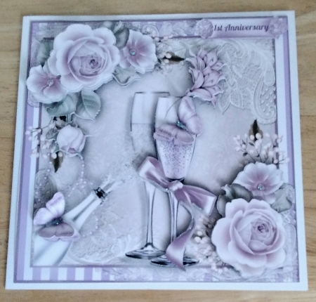 1st Wedding Anniversary/Wedding Day Card Kit by Amanda Cousins