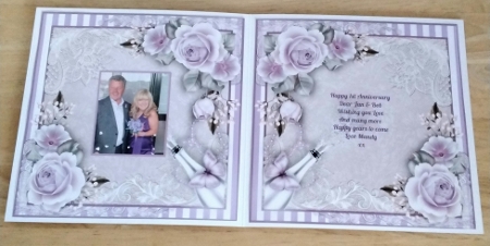 1st Wedding Anniversary/Wedding Day Card Kit by Amanda Cousins
