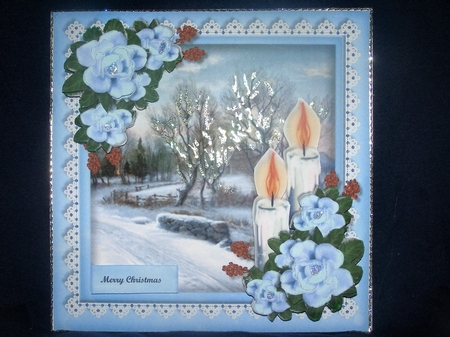 Winterview and  Bleu Ice Roses Mini Kit by Margaret Nichol