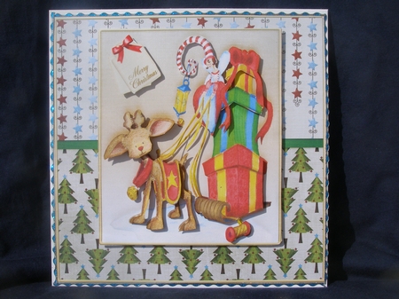 Cute Christmas Cardtopper 1001 by Margaret Nichol