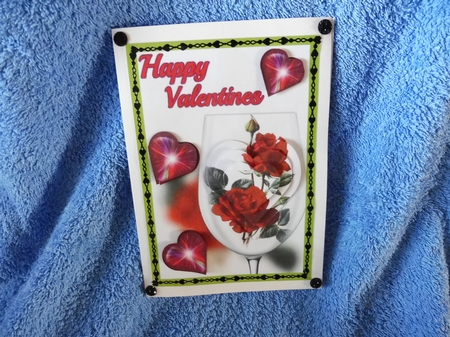 vanlentins day glass of roses by Margaret Nichol