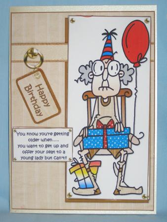 Gus Can't Get Out of His Rocker Quick Card by Margaret Nichol