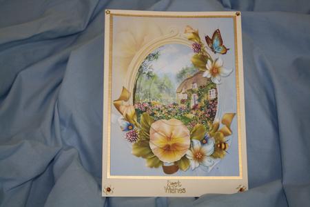 In an English Country Garden Oval Pyramid by Margaret Nichol