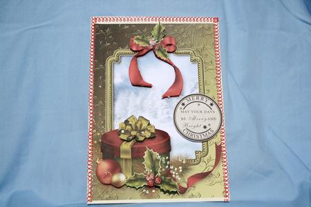 Snow Scene Red & Green Christmas + Dec by Margaret Nichol