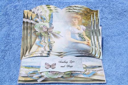 Vintage Lady 3 Page Easel Book by Margaret Nichol