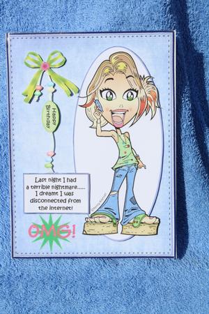 Teen Diva Had a Nightmare Quick Card by Margaret Nichol