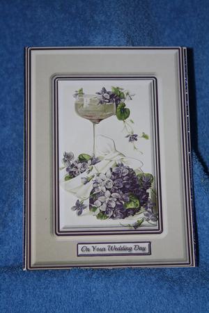 Violets & Wine Quick Card by Margaret Nichol