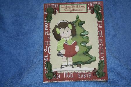 Little Girl Carol Singing with Tree by Margaret Nichol