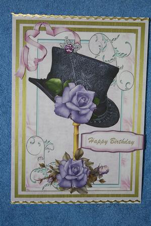 Beautiful Ladies Hat and Roses . by Margaret Nichol