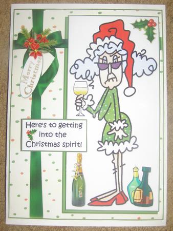 Stella is Into the Christmas Spirit Quick Card by Margaret Nichol