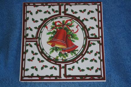 Christmas Bells Red Architects Quad 8in Cf Kit by Margaret Nichol