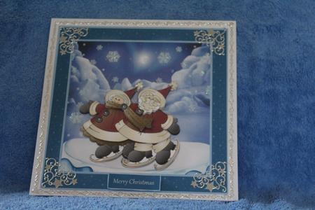 Santa and Mrs Clause Skating Mini Kit by Margaret Nichol