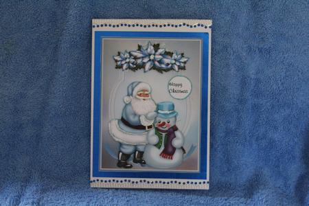 A4 Blue Santa Mini Kit by Margaret Nichol