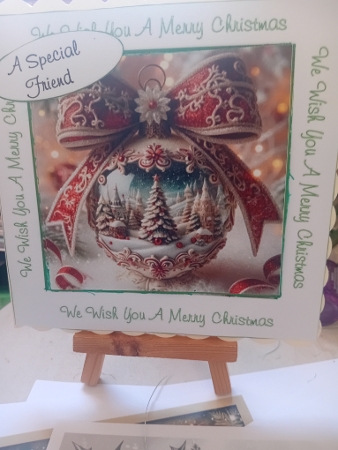 Christmas  Bauble by Laura Jones