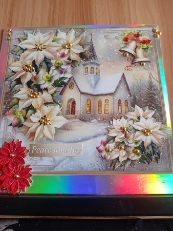 Winter Church - Decoupage Card Mini Kit by Laura Jones