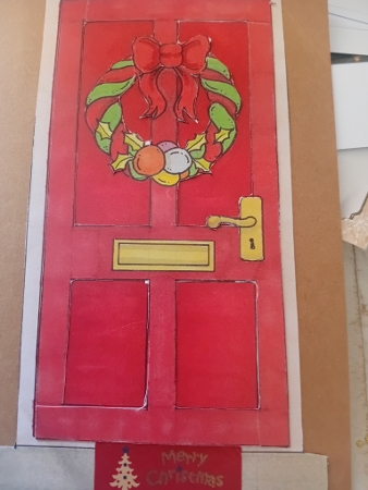 Christmas Door by Laura Jones