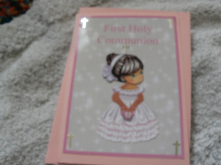 First Holy Communion Girl Topper & Decoupage by Laura Jones