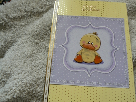 Cute Chicken  Topper Have A Happy Day by Laura Jones